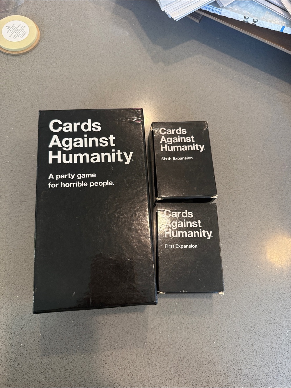 Cards against humanity with 1st and 6th expansion
